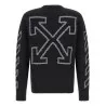 Off White Diag Arrow Fuzzy Sweater With Intarsia - OFF WHITE