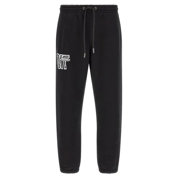 Off White Motion Arrow Cuffed Joggers - OFF WHITE