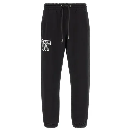 Off White Motion Arrow Cuffed Joggers - OFF WHITE