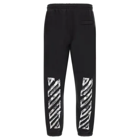 Off White Motion Arrow Cuffed Joggers - OFF WHITE
