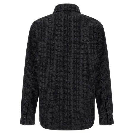 Balmain Monogram Pattern Overshirt - BALMAIN