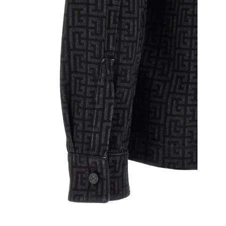 Balmain Monogram Pattern Overshirt - BALMAIN