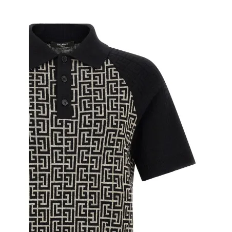 Balmain Pb Monogram Polo - BALMAIN