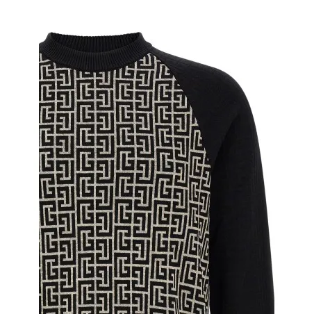 Balmain Pb Monogram Mesh - BALMAIN