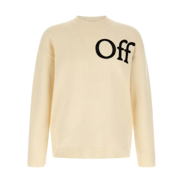 Off White Bookish Shared Sweater - OFF WHITE