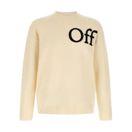 Off White Bookish Shared Sweater - OFF WHITE