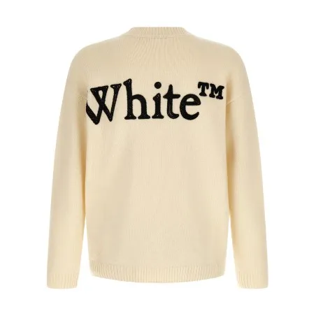 Off White Bookish Shared Sweater - OFF WHITE