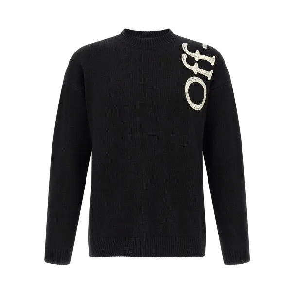 Off White Vertical Bookish Sweater - OFF WHITE