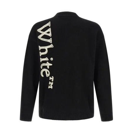 Off White Vertical Bookish Sweater - OFF WHITE