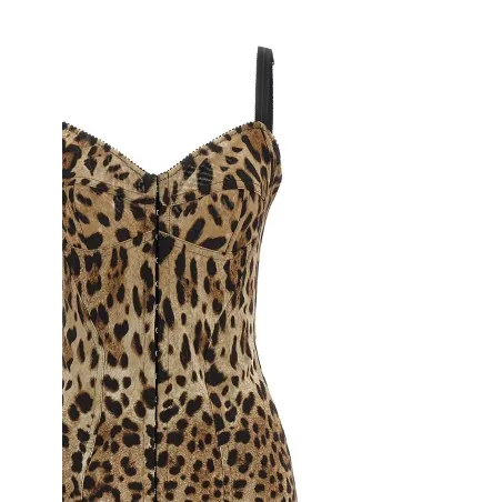 Dolce & Gabbana Animal-print Corset Dress - Dolce&Gabbana