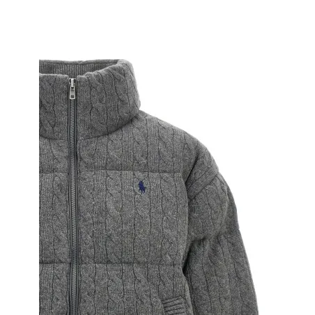 Polo Ralph Lauren Knitted Braided Down Jacket - RALPH LAUREN