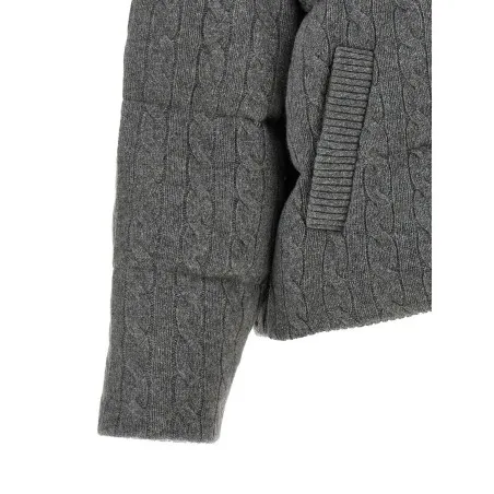 Polo Ralph Lauren Knitted Braided Down Jacket - RALPH LAUREN