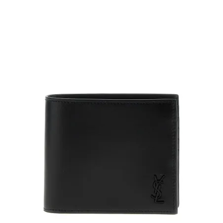 Saint Laurent Logo Leather Wallet - Yves Saint Laurent