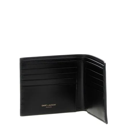 Saint Laurent Logo Leather Wallet - Yves Saint Laurent