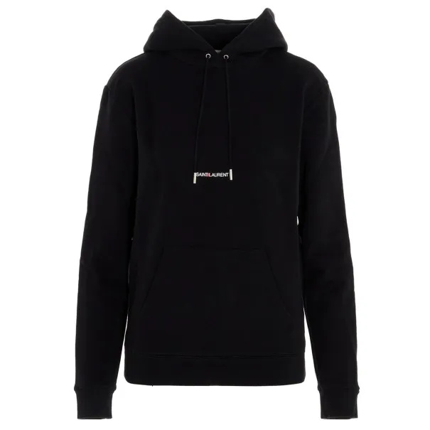 Saint Laurent Logo Print Hoodie - Yves Saint Laurent