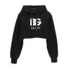 Dolce & Gabbana Logo Embroidery Cropped Hoodie - Dolce&Gabbana