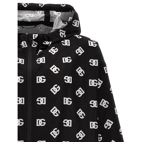 Dolce & Gabbana Logo Print Hooded Jacket - Dolce&Gabbana