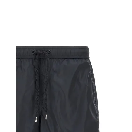 Moncler Logo Patch Swim Shorts - MONCLER
