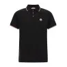 Moncler Tricolor Trim Polo Shirt - MONCLER