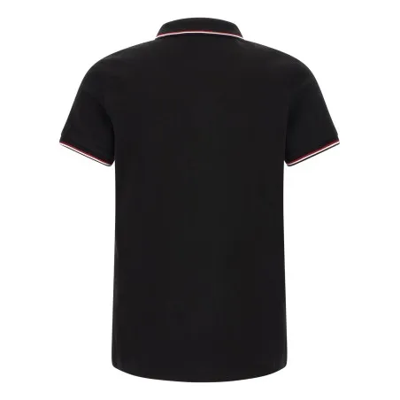 Moncler Tricolor Trim Polo Shirt - MONCLER