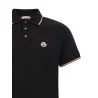 Moncler Tricolor Trim Polo Shirt - MONCLER