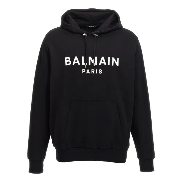 Balmain Logo Print Hoodie - BALMAIN