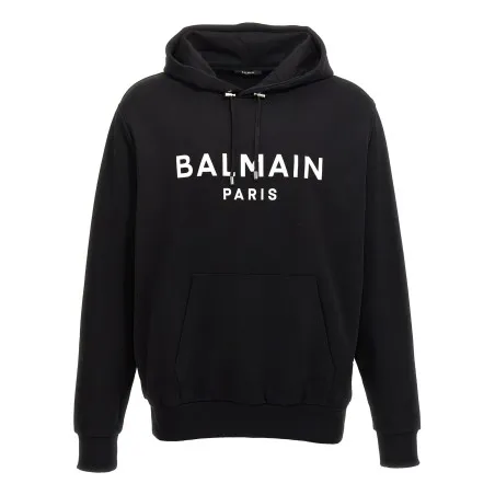 Balmain Logo Print Hoodie - BALMAIN