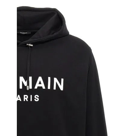 Balmain Logo Print Hoodie - BALMAIN