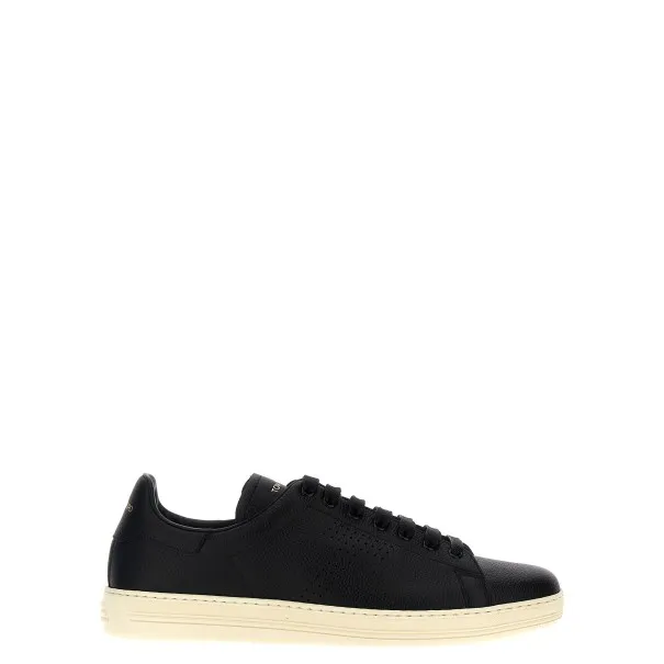 Tom Ford Logo Leather Sneakers - Tom Ford
