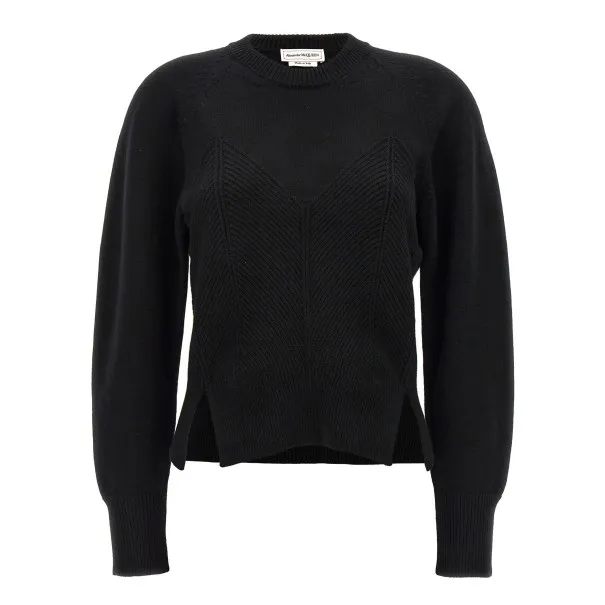 Alexander McQueen Chevron Corset Sweater - 