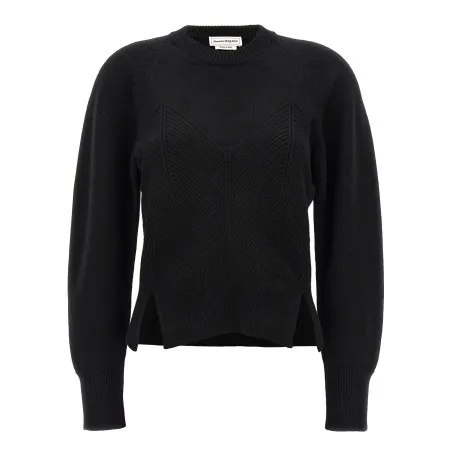 Alexander McQueen Chevron Corset Sweater - 