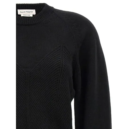 Alexander McQueen Chevron Corset Sweater - 