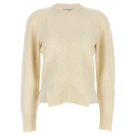 Alexander McQueen Chevron Corset Sweater - 