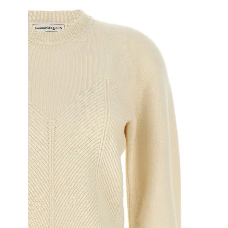 Alexander McQueen Chevron Corset Sweater - 