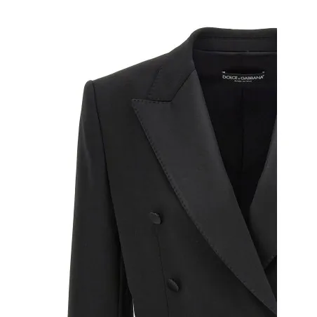 Dolce & Gabbana Tuxedo Crop Blazer - Dolce&Gabbana