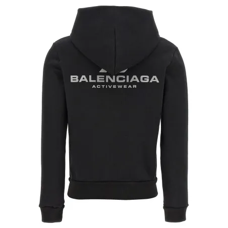 Balenciaga Logo Print Hoodie - BALENCIAGA