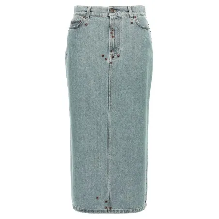Moschino Rivets Denim Skirt - MOSCHINO