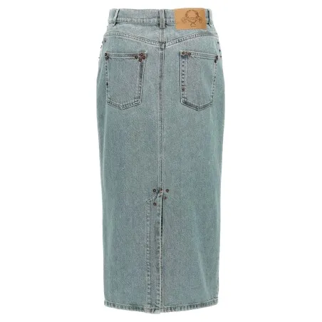 Moschino Rivets Denim Skirt - MOSCHINO