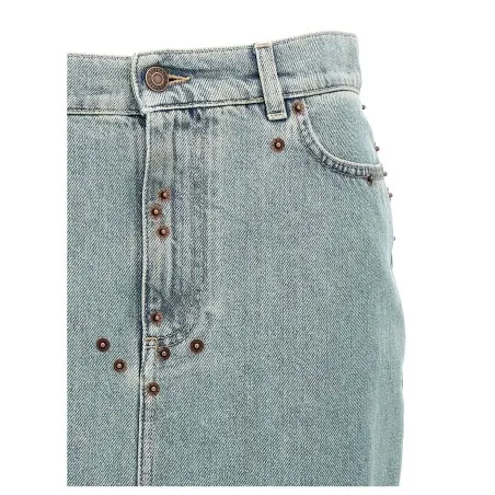 Moschino Rivets Denim Skirt - MOSCHINO