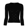 Balenciaga BB-pattern open-knit jumper - BALENCIAGA