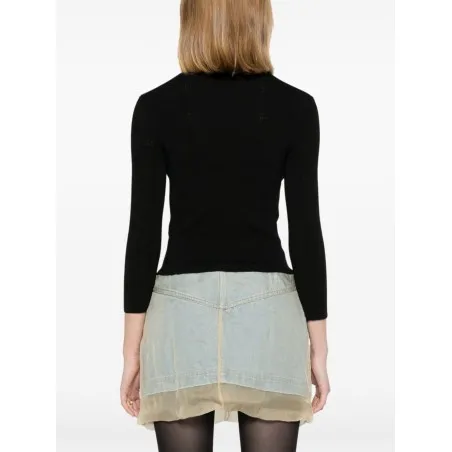 Balenciaga BB-pattern open-knit jumper - BALENCIAGA