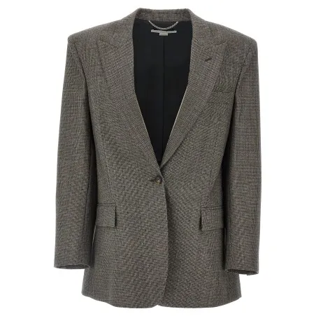 Stella Mccartney Single-breasted Micro Houndstooth Blazer - 