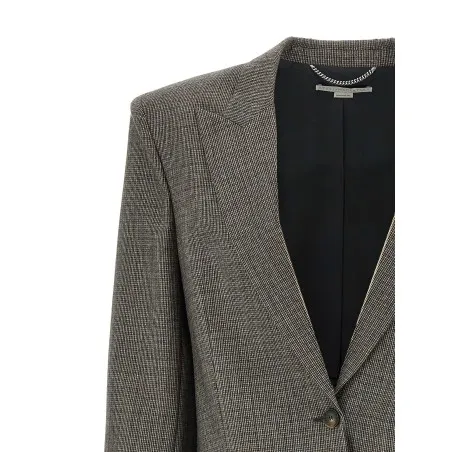 Stella Mccartney Single-breasted Micro Houndstooth Blazer - 