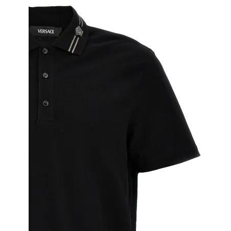 Versace Medusa Embroidery Polo Shirt - VERSACE