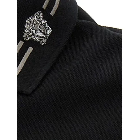 Versace Medusa Embroidery Polo Shirt - VERSACE