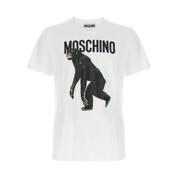 Moschino Logo Embroidery T-shirt - MOSCHINO