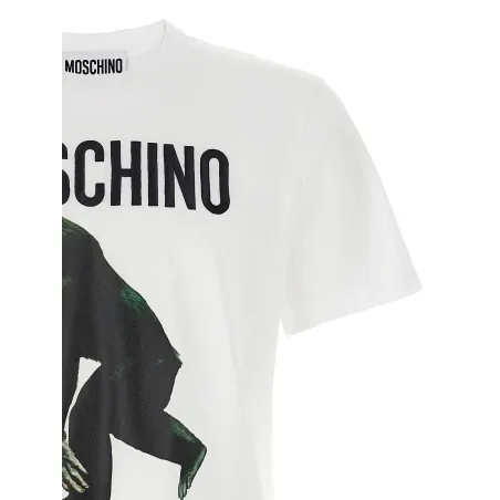 Moschino Logo Embroidery T-shirt - MOSCHINO