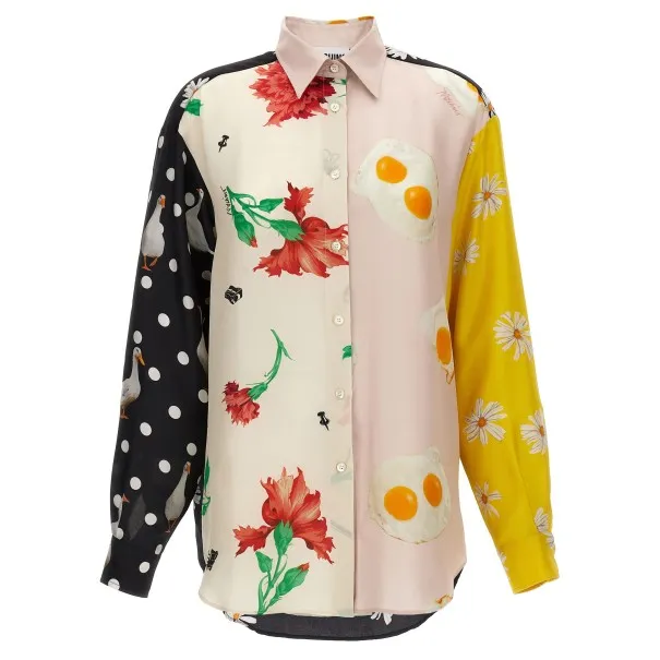 Moschino Patchwork Print Shirt - MOSCHINO