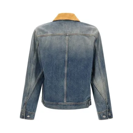 Alexander McQueen Suede Denim Jacket - 