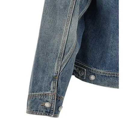 Alexander McQueen Suede Denim Jacket - 